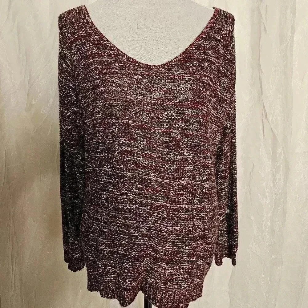 Oversized Sweater With Open Back